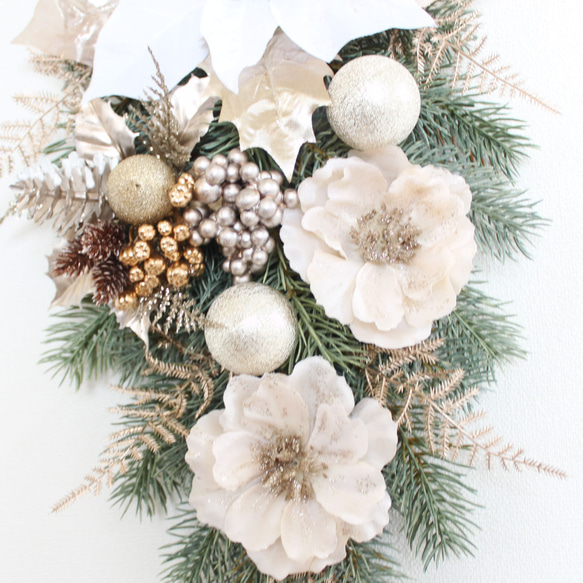 SALE♪「送料無料」クリスマススワッグリース 6枚目の画像