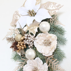 SALE♪「送料無料」クリスマススワッグリース 9枚目の画像