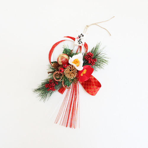 超早割お正月2026「送料無料」お正月用リース 水引正月飾り