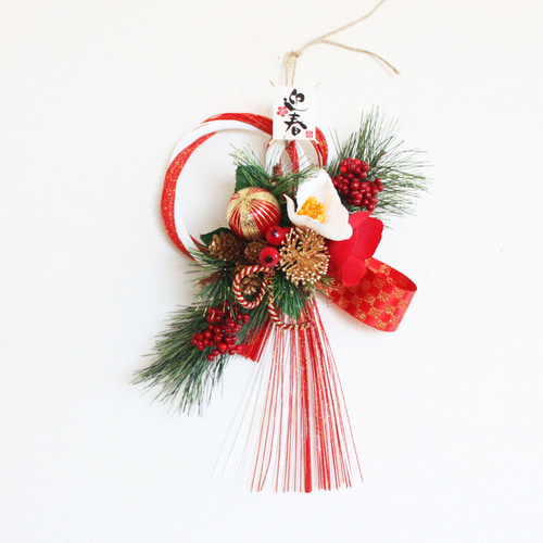 送料無料」お正月用リース 水引正月飾り しめ縄・しめ飾り GrandGrue