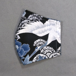 ◇フィルターポケット仕様◇鶴と牡丹と青海波 3枚目の画像