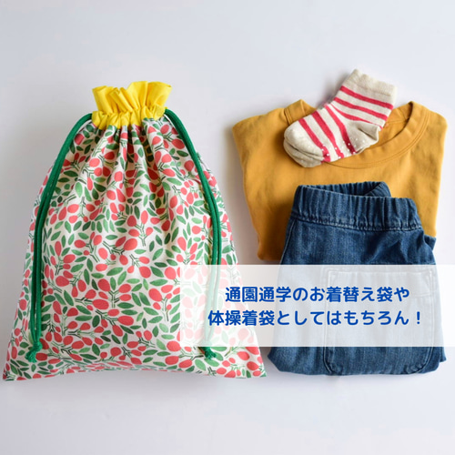 入園入学】体操着袋 お着替え袋 サイズオーダー可 体操服袋・お着替え