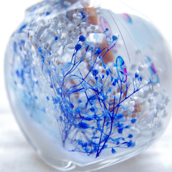 【選べる飾りつけ！再販4】jellyfish　雪降る海　海の中に降り注ぐ雪の世界！幻想的なクラゲたちのハーバリウム 9枚目の画像