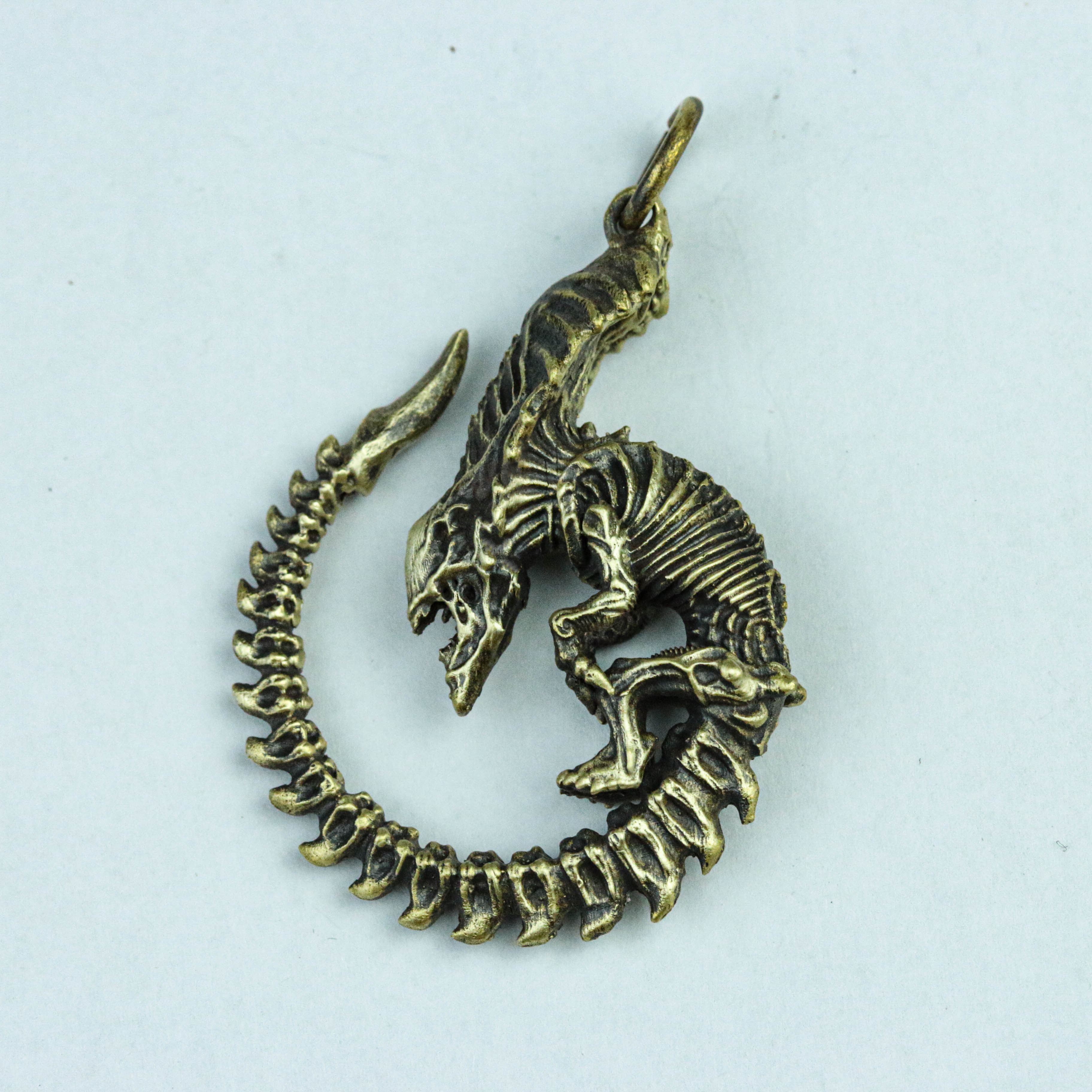 925スターリングシルバーペンダント、特殊形状のペンダント、スカルシルバーペンダント、スカルブラス、ゴシックオールブラッ