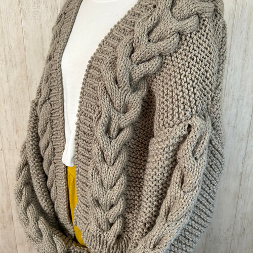 nkit bubble cable hand KNIT サイズ① NKNIT bubble cable hand KNIT - メルカリ