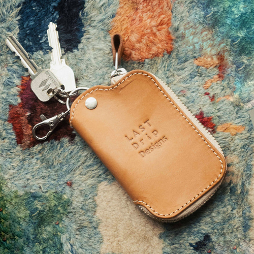 J字 ZIP キーケース ワイド 免許証 スマートキーケース 牛革 レザー