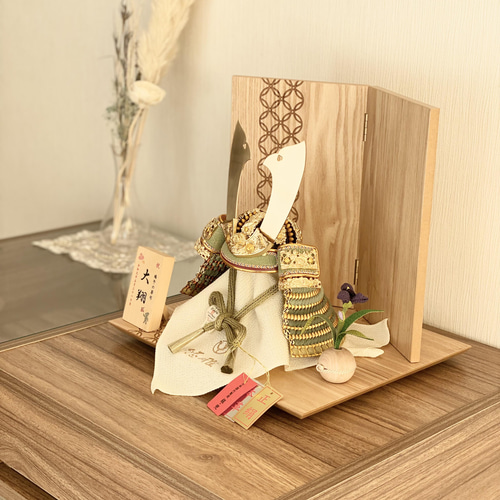 五月人形】【コンパクト】【端午の節句】【平台飾り】 松刀