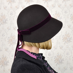 □受注制作□憧憬のコケティッシュクロシェ~そばかす~ レトロ 冬帽子