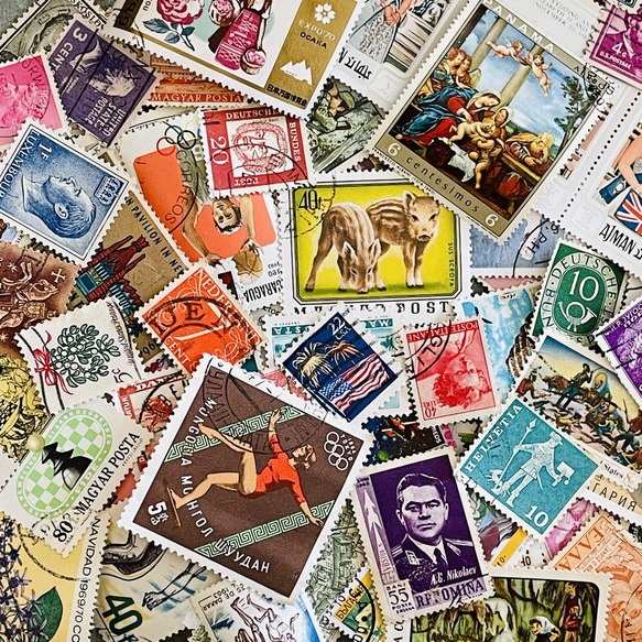 外國郵票/舊郵票A100張｜古董/復古 第1張的照片