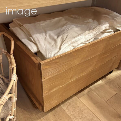 りんご箱*1個*カラー オーク 新品*オプション蓋 サイズ、個数オーダー