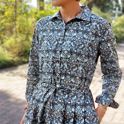 野花 卯月 26 ブルックスブラザーズ LIBERTY 花柄 リバティ ワンピース
