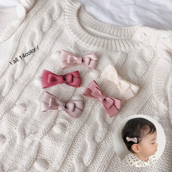 さくらんぼのヘアクリップ ベビーヘアクリップ 赤ちゃんヘアクリップ