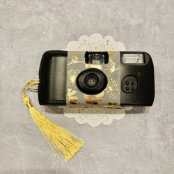 タッセルチャーム　5個セット　ゴールド　写ルンです　カバーアクセサリー 1枚目の画像