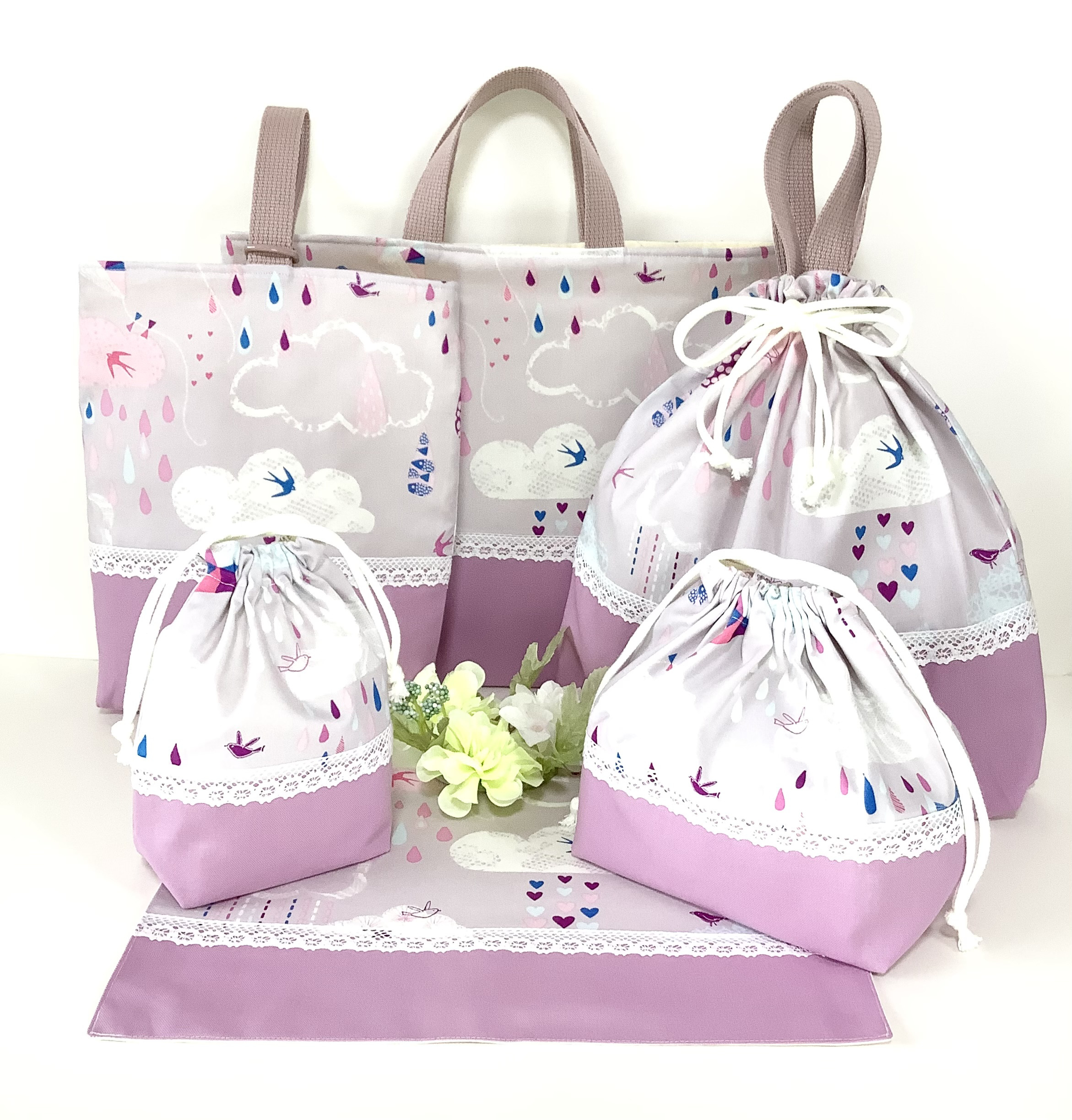 ♡Rain story cloud★通園通学６点セット♡～レインストーリー～デコレクションズ