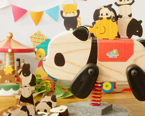 赤ちゃんパンダつむつむ（ふたごのおまけ付） おもちゃ・人形 nine-D