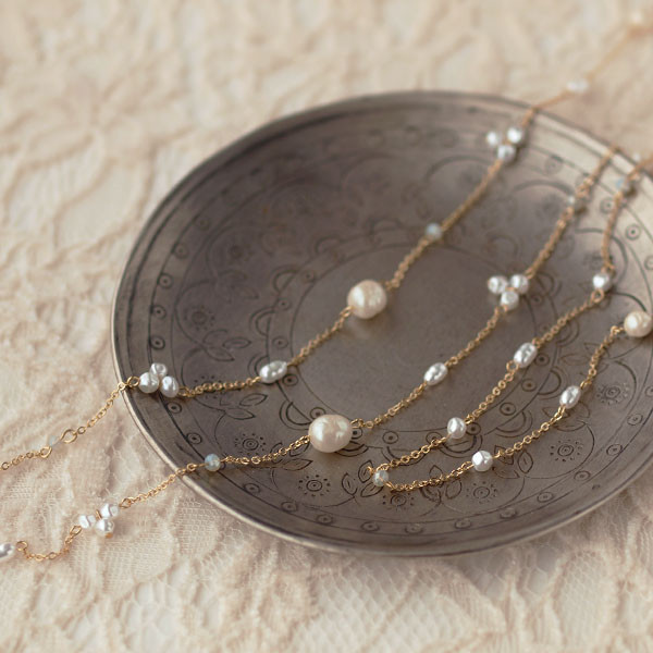 遺品整理中　パール・ビーズネックレスセット セ・ルーアン 人工貝パールセット CRCP8-3EW : XPRICE Yahoo!店