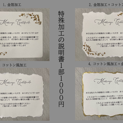 ゲストの皆様と席札で作る結婚証明書