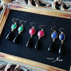 【特集掲載】世界三大宝石(エメラルド・ルビー・サファイア)の枠留め2連ネックレス 6枚目の画像