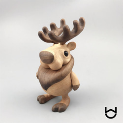 倔强的木头 木制 麋鹿 圣诞 礼物 第5張的照片