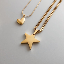 stainless star long  pendantnecklace  金属アレルギー対応 6枚目の画像