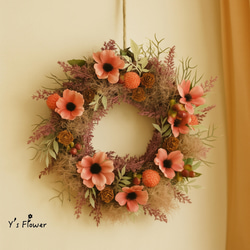 オレンジ（橙） リース のおすすめ人気通販｜Creema(クリーマ) 国内