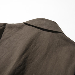 大人の新定番コート　秋冬向き　ステンカラーコート　濃茶色　211006-1 11枚目の画像
