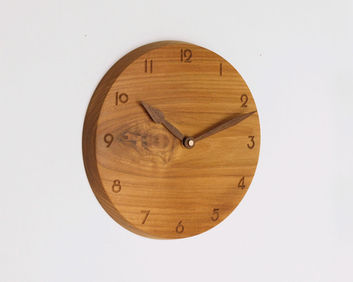 studio PEAK HOUR 掛時計 置時計 チーク材 無垢材 未使用 studio PEAK