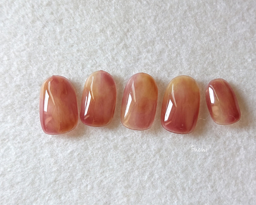 サイズオーダーネイルチップ もやもや ニュアンス シンプル もやもやネイル ネイルチップ ニュアンスネイル シンプルネイル