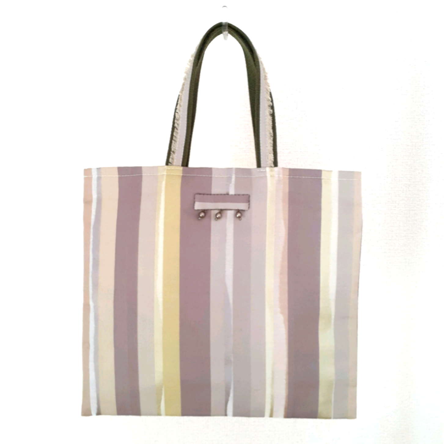 英国製コットンシルク、軽くてしなやかな大人のトートバック