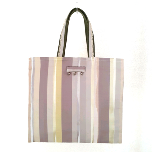 英国製コットンシルク、軽くてしなやかな大人のトートバック トート  