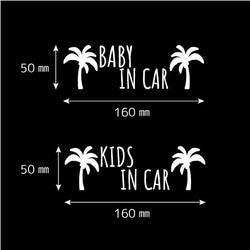 ★BABY IN CAR★ベビーインカー★カッティングステッカー★車ステッカー★オリジナルステッカー★ヤシの木 2枚目の画像