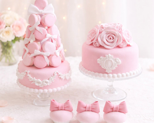 華やかウェルカムスペースに♡カラーオーダー｜ふんわりクレイケーキ