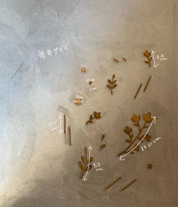 真鍮レター　ならぬ、真鍮モチーフ（お花） 3枚目の画像