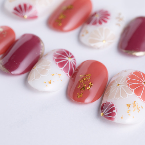 手書きの和柄ネイルチップ ネイルチップ（つけ爪） 田中綾音 通販