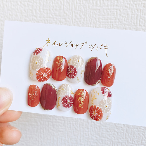 手書きの和柄ネイルチップ ネイルチップ（つけ爪） 田中綾音 通販