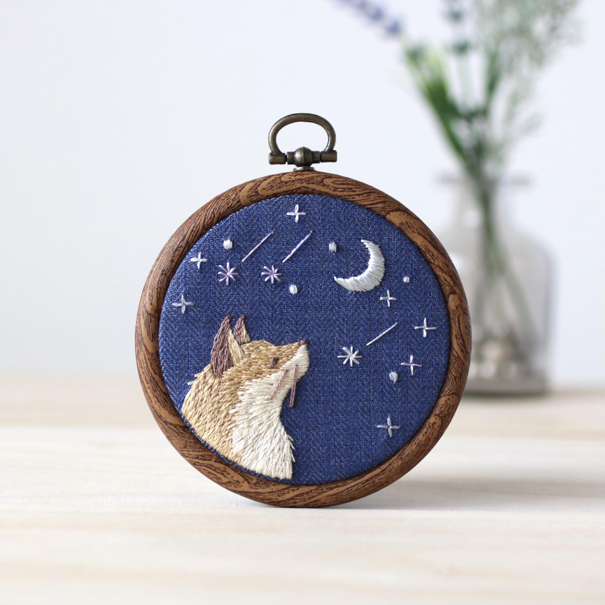 キット ホビーラホビーレ クロスステッチ 雪降る夜に ホビーラホビーレ