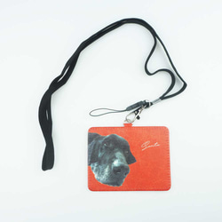 世界にひとつ　オーダーメイド IDカードホルダー　IDケース　名札入れ 猫　ペット　メモリアル　 写真 犬　うちの子 5枚目の画像