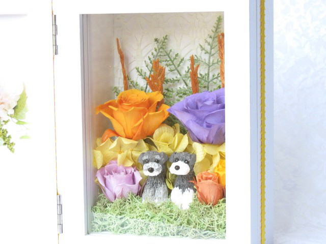 【b21】ウェルカムスペース☆家族名入れ☆フォトフレーム☆プリザーブドフラワー プリザーブドフラワーフレーム』フラワーギフト 写真 写真入り