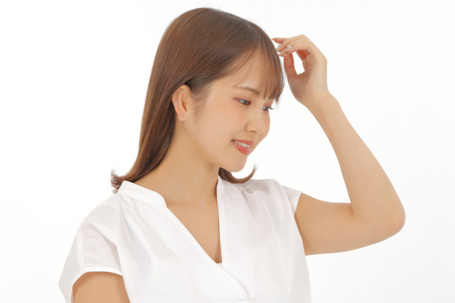 【本真珠】一粒パールピアス 2.5-3ミリ ベビーパール あこや真珠 スタッドピアス K10YG/K10PG