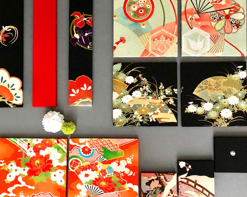 布絵　インテリア　壁掛け　絵　布絵アート　着物リメイク　着物　玄関飾り　和モダン 布絵 インテリア 壁掛け 絵 布絵アート 着物リメイク 着物 玄関