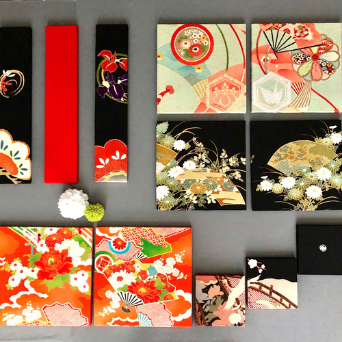 思い出の着物をファブリックパネルに 世界に一つだけの