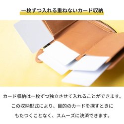 コンパクトで使いやすい 三つ折り財布 スキミング防止 本革 ラウンドファスナー 小銭入れ HAW031 11枚目の画像