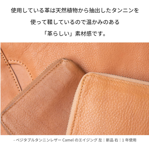 コンパクトで使いやすい 三つ折り財布 スキミング防止 本革 ラウンドファスナー 小銭入れ HAW031 17枚目の画像