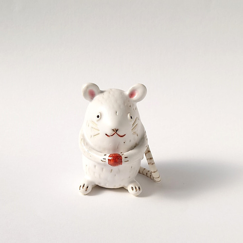 勇気と元気をもらえそうなイノシシさん（亥）干支ミニ置物 陶器 その他