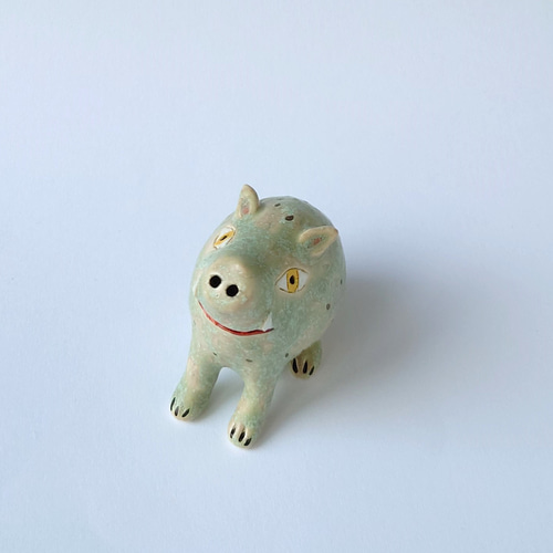 勇気と元気をもらえそうなイノシシさん（亥）干支ミニ置物 陶器 その他