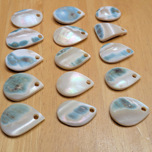 夜光貝磨きアクセサリー作りキット ✳【 小さいパーツ 】 キット 夜光