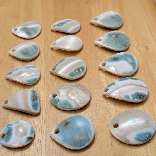 夜光貝磨きアクセサリー作りキット ✳【 小さいパーツ 】 キット 夜光