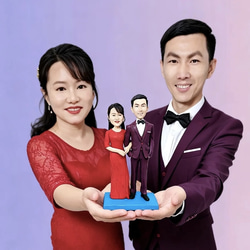 結婚祝い 結婚記念日 オーダーメイド 似顔絵 フィギュア カップル お