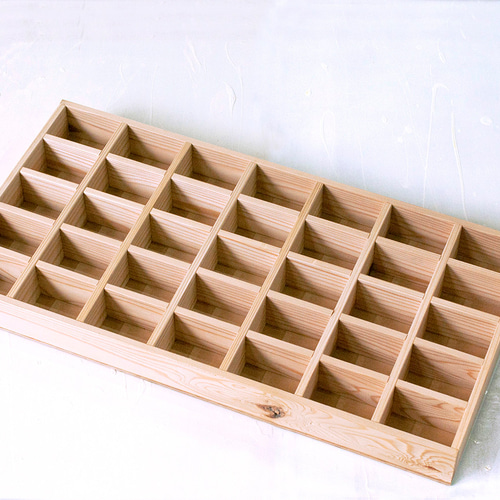 拘りのコレクションボックス 25仕切りマス　ホワイトオーク　アラレ組　3セット 拘りのコレクションボックス 25仕切りマス ホワイトオーク