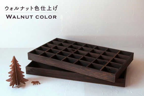 仕切り箱・標本箱・木箱・小物入れ・コレクションボックス 4枚目の画像